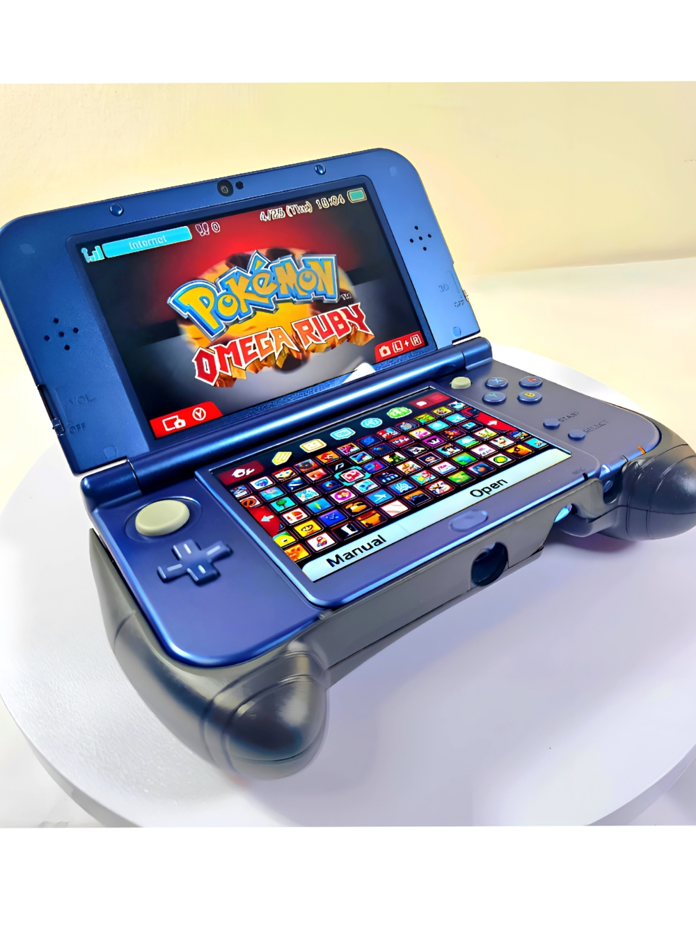 Nintendo New 3DS XL Blue Model | IPS Screen | Plug & Play | Accs & Content